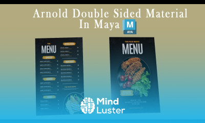 Arnold Double sided Material for maya arnold shader maya texture Maya 2023