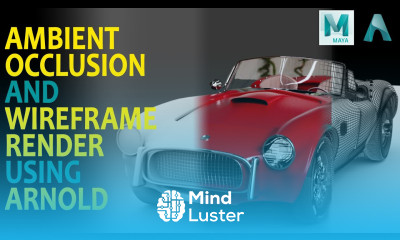 How to Render Wireframe Ambient Occlusion in Maya arnold render Maya 2023