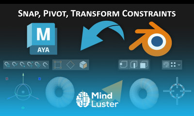 Maya and Blender Snap Pivot Origin and Transform Constraints