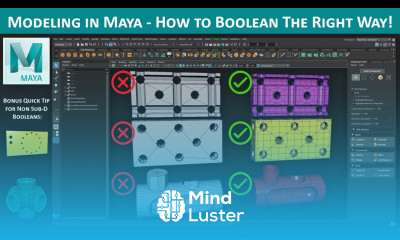 Modeling in Maya How to Boolean