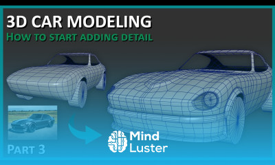3D Car Modeling How to Add Details