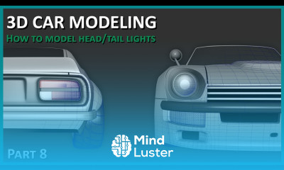 3D Car Modeling How to Model Lights