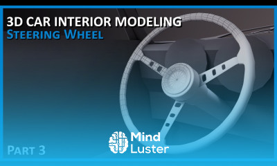 Steering Wheel 3D Car Interior Modeling