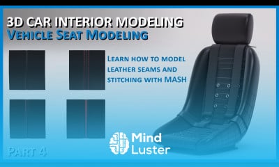 Master 3D Car Modeling Interior Race Car Seats