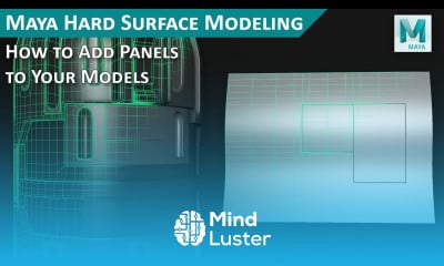 Maya Hard Surface Modeling How to Add Panels to Any Surface