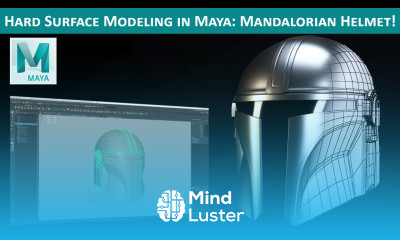 Maya Hard Surface Modeling Mandalorian Helmet