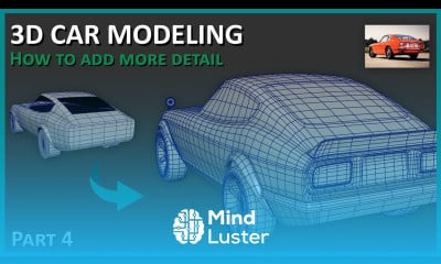 3D Car Modeling How to Add More Details