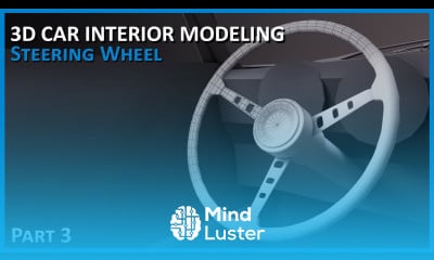 Steering Wheel 3D Car Interior Modeling