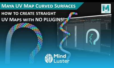 Maya UV Mapping How to Unwrap Curved Surfaces