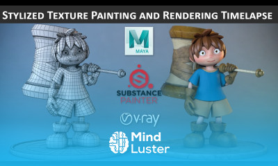 Texturing and Rendering Timelapse Substance Painter Maya V Ray