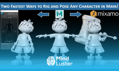 Maya Auto Rig with Quick Rig and Mixamo Rig Any Character in Minutes