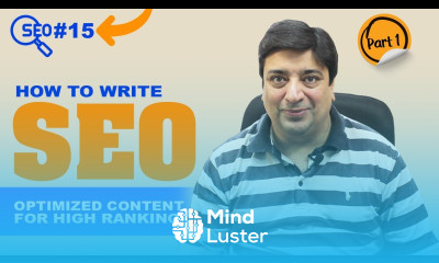 SEO Course How to write SEO optimized content for high ranking Part 1 AI content writing