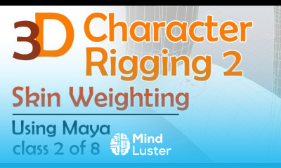 3D Maya Character Rigging 2 Skin Weighting