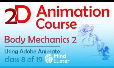 2D Adobe Animate Course Body Mechanics 2 Walk Leap And Settle Free 2D Animation Course
