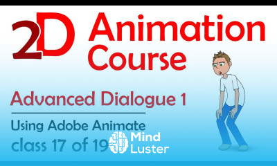 2D Adobe Animate Course Advanced Dialogue 1 Monologue Sequence Free 2D Animation Course
