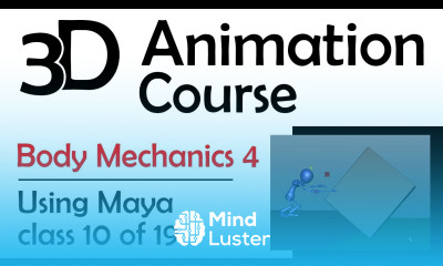 3D Maya Animation Body Mechanics 4 Pushing Weight Free 3D Animation Course