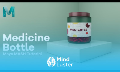 Maya Dynamics Tutorial How to Model and Render A Filled Medicine Bottle