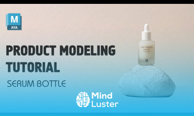 How to Design 3D Serum Bottle Product Modeling in Maya 2024