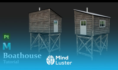 ENVIRONMENT MODELING in MAYA 2023 Boathouse 4 Texturing in Substance Painter