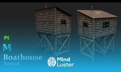 ENVIRONMENT MODELING in MAYA 2023 Boathouse 5 Texturing in Substance Painter
