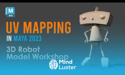 Maya 2023 Tutorial UV Unwrapping in Maya 3D Robot Model pt 4