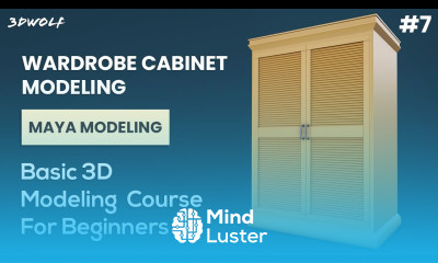 Maya Modeling Tutorial for Beginners 7 Wardrobe Cabinet Modeling in Maya 2022