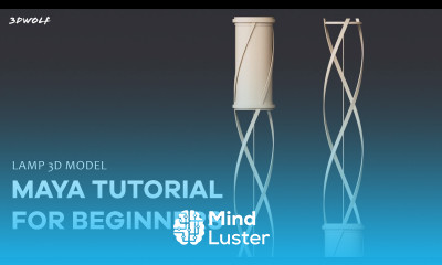 Maya 2023 Modeling Tutorial for Beginners Lamp 3D Model