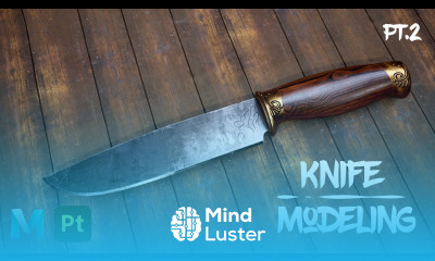 Knife Modeling and Texturing in Maya 2022 Substance Painter Pt 2 UV Unwrapping