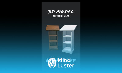 How to Create A Book Stand 3D Model in Autodesk Maya Maya Modeling Tutorial