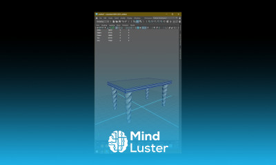 How to Easily Model Furniture Table in Maya Maya Furniture Modeling Tutorial