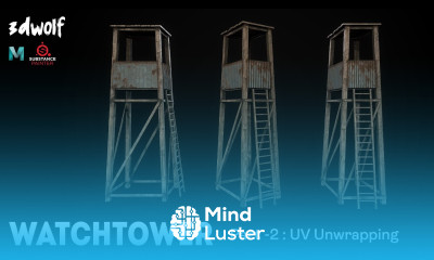 Maya Environment Modeling How to Create A Watchtower in Maya 2022 Substance Painter Part 2