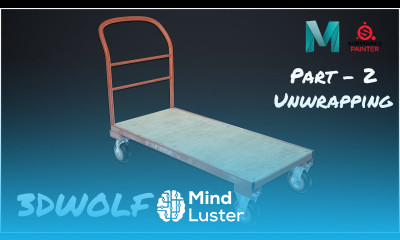 Maya 3D Modeling Tutorial Platform Trolley Part 2 UV Unwrapping Game Assets Modeling