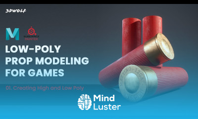 How to Create Lowpoly Game Props in Maya and Substance Painter 01 Creating Highpoly and Lowpoly