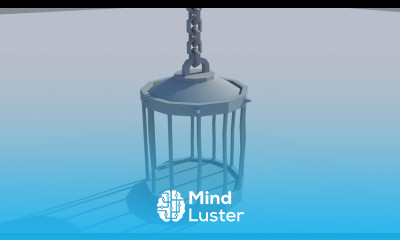 Maya Prop Modeling 2017 Gaming Prop 3D Iron Cage Model