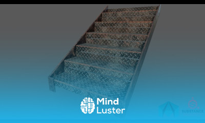 Stairs Modeling and Texturing in Maya and Substance Painter Game Assets Creation