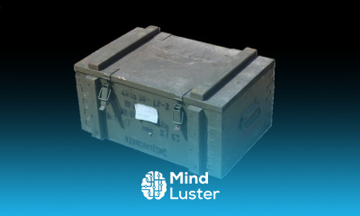 Russian Military Box Modeling in Autodesk Maya 2019 Maya 3D Props Modeling