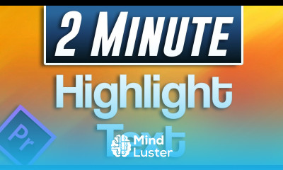 Premiere Pro How to Highlight Text Tutorial