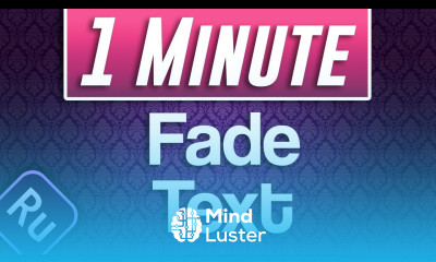 Premiere Rush CC How to Fade Text In and Out