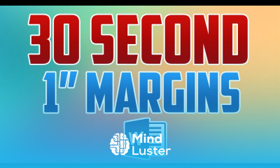 Word 2016 How to Set 1 Inch Margins