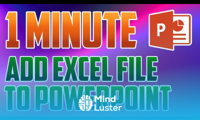 PowerPoint 2016 How to Add Excel File in Powerpoint