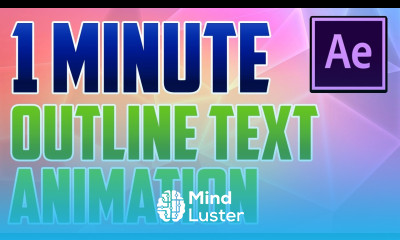 After Effects CC How to Do an Self Writing Text Outline Drawing Animation Effect