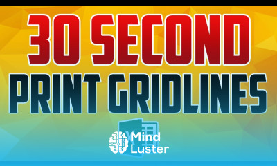 Excel 2016 How to Print Gridlines