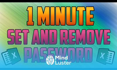Excel 2016 How to Add and Remove A Password to Protect Files