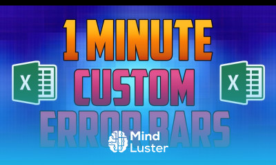 Excel 2016 How to Add Custom Error Bars