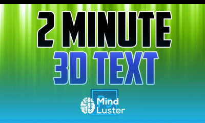 Photoshop CC How to Make 3D Text