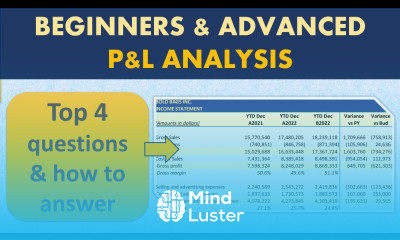 FP A Course P L analysis advanced