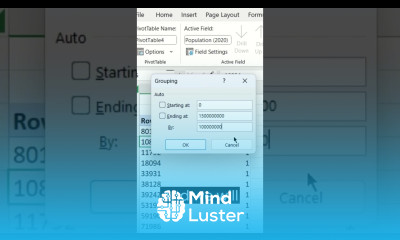 Pivot Table Hack Quickly create Data Ranges