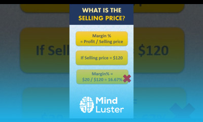 Learn How to calculate selling price with cost and margin Part 2 - Mind ...