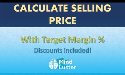How to calculate selling price with cost and margin Discount and Rebate included