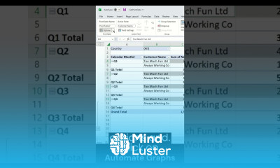 Automate Graphs in Excel with GetPivotData for Dashboards